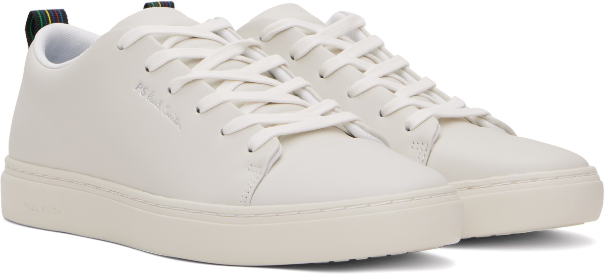 PS by Paul Smith Off-White Leather Lee Sneakers