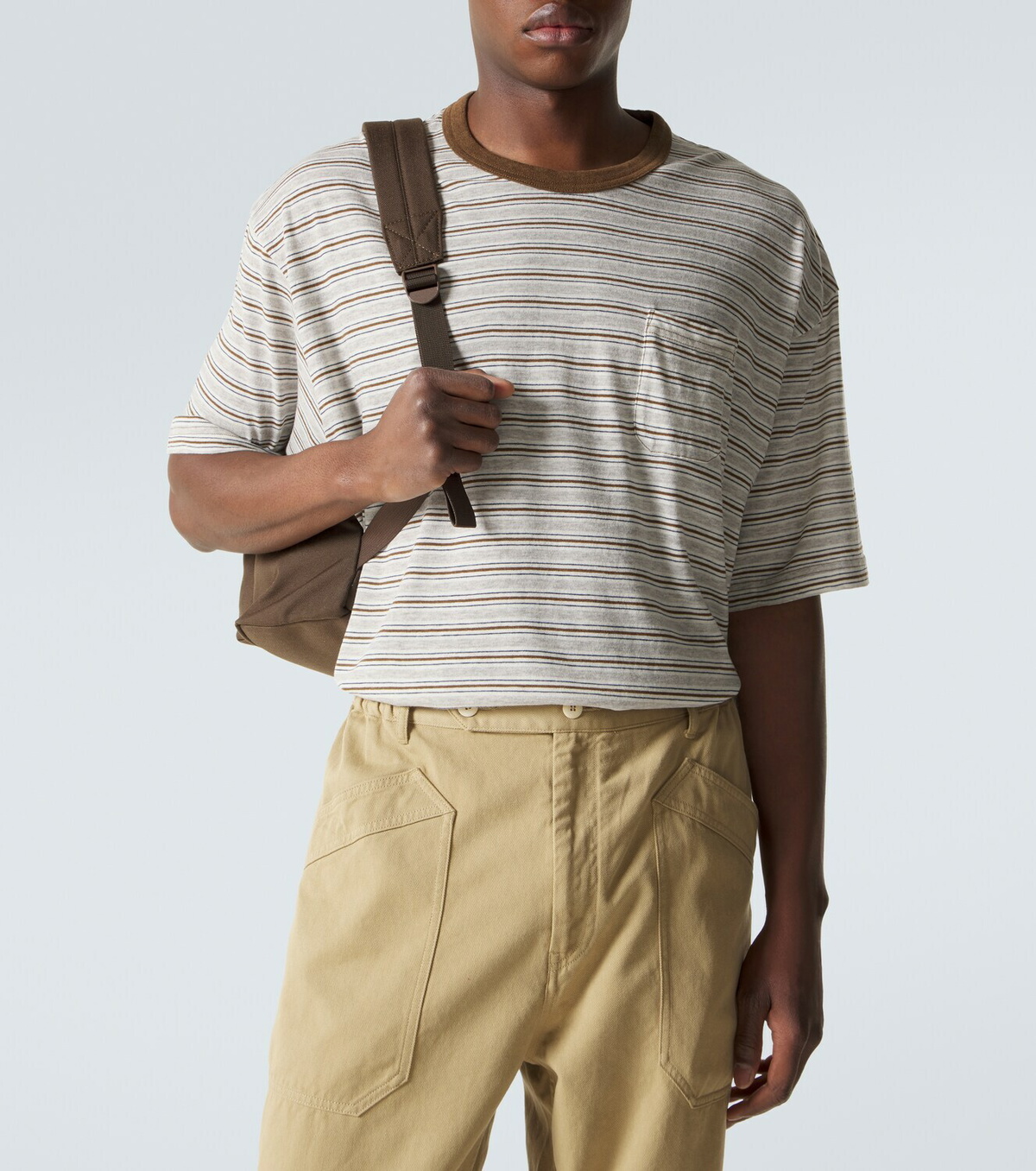 Visvim Mondo Border wool and cotton T-shirt