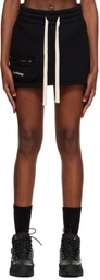 HALFBOY Black Pocket Miniskirt