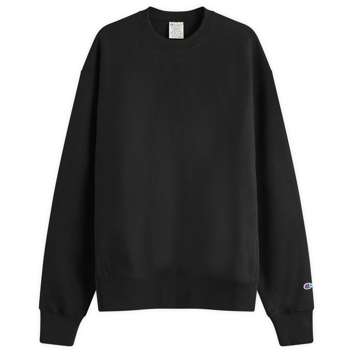 Champion Men s Classic Crew Sweatshirt in Black Champion