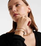 Rainbow K Storm 14kt gold bangle with diamonds