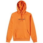 Napapijri Men's Box Logo Popover Hoody in Orange Butternut