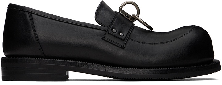 Photo: Martine Rose Black Bulb Toe Ring Loafers