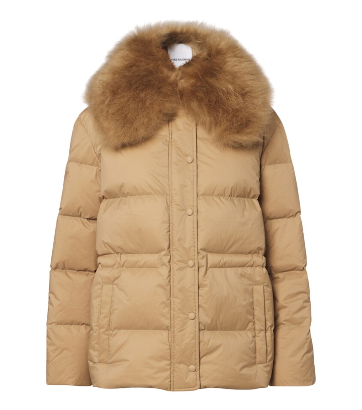 Photo: Yves Salomon Shearling-trimmed down jacket