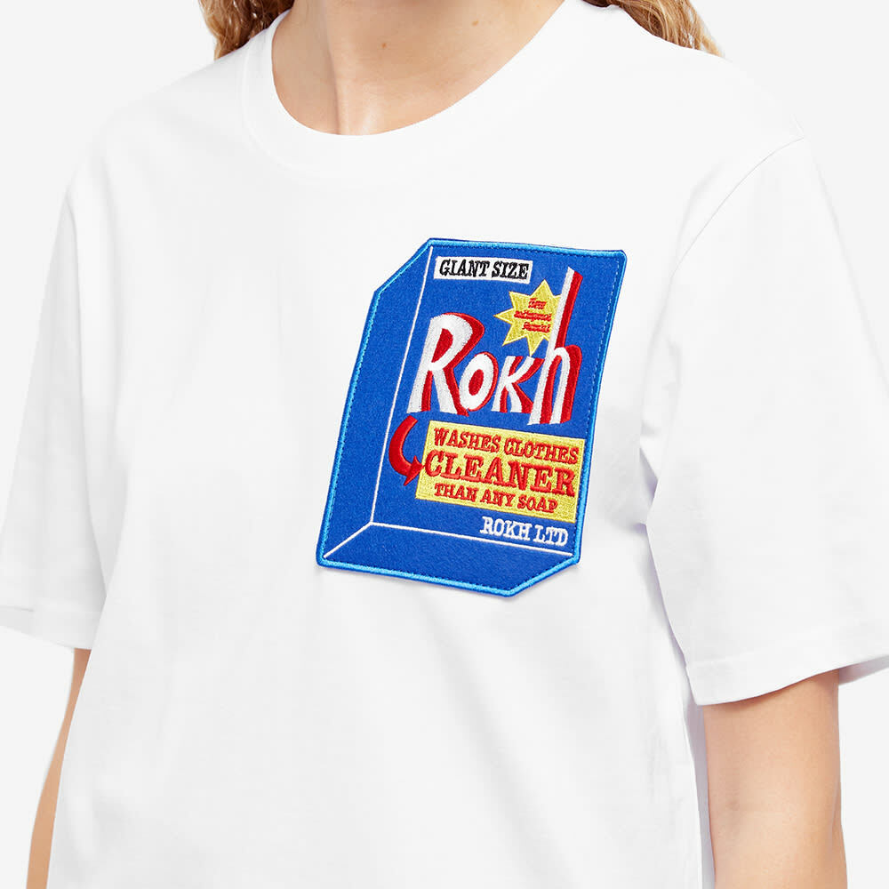 rokh Women's Detergent Graphic T-Shirt in White Rokh