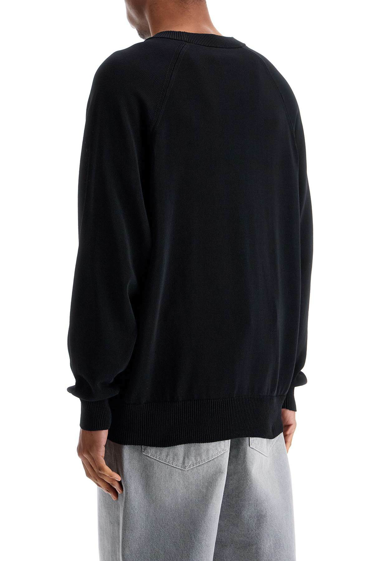 スウェット・トレーナー Y-3 black recycled polyester sweater with embroidered logo Y-3 Black Recycled Polyester Sweater With Embroidered Logo Y-3