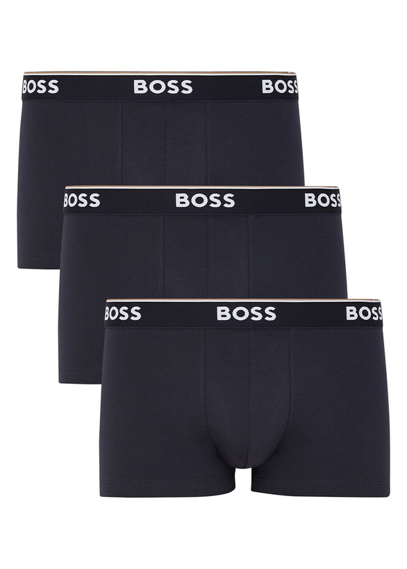 Photo: Boss Stretch-cotton Boxer Trunks set of Three Blue