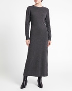 Manila Grace Womens Midi dress in Grey