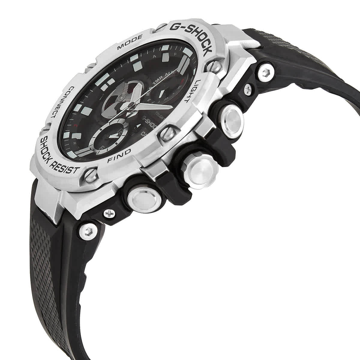 Casio G-Shock Youth Alarm Chronograph Quartz Black Dial Mens Watch GSTB100-1A