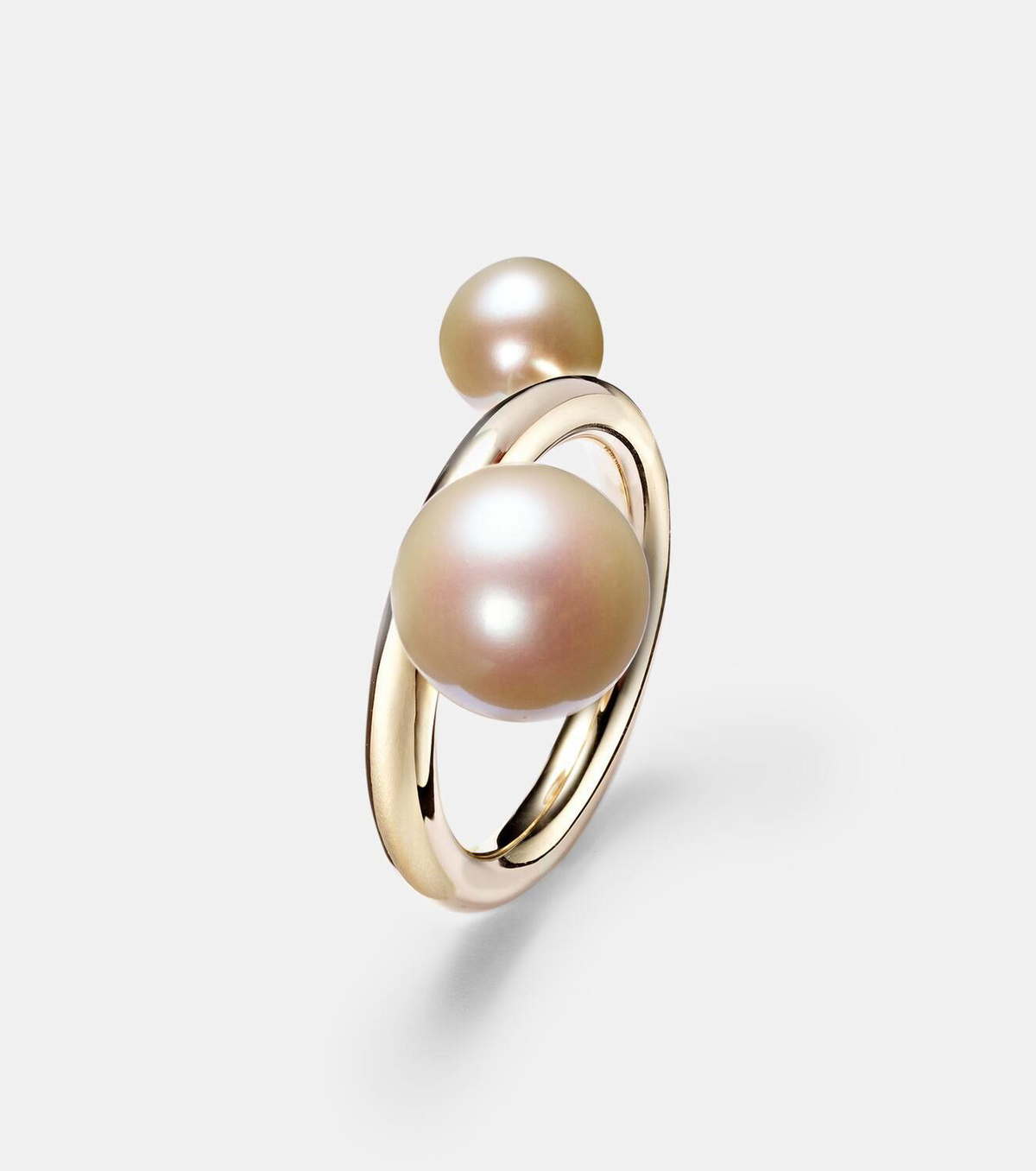 Sophie Bille Brahe La Grace 14kt gold ring with pearls