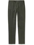 Incotex - Slim-Fit Stretch Cotton and Lyocell-Blend Twill Trousers - Green