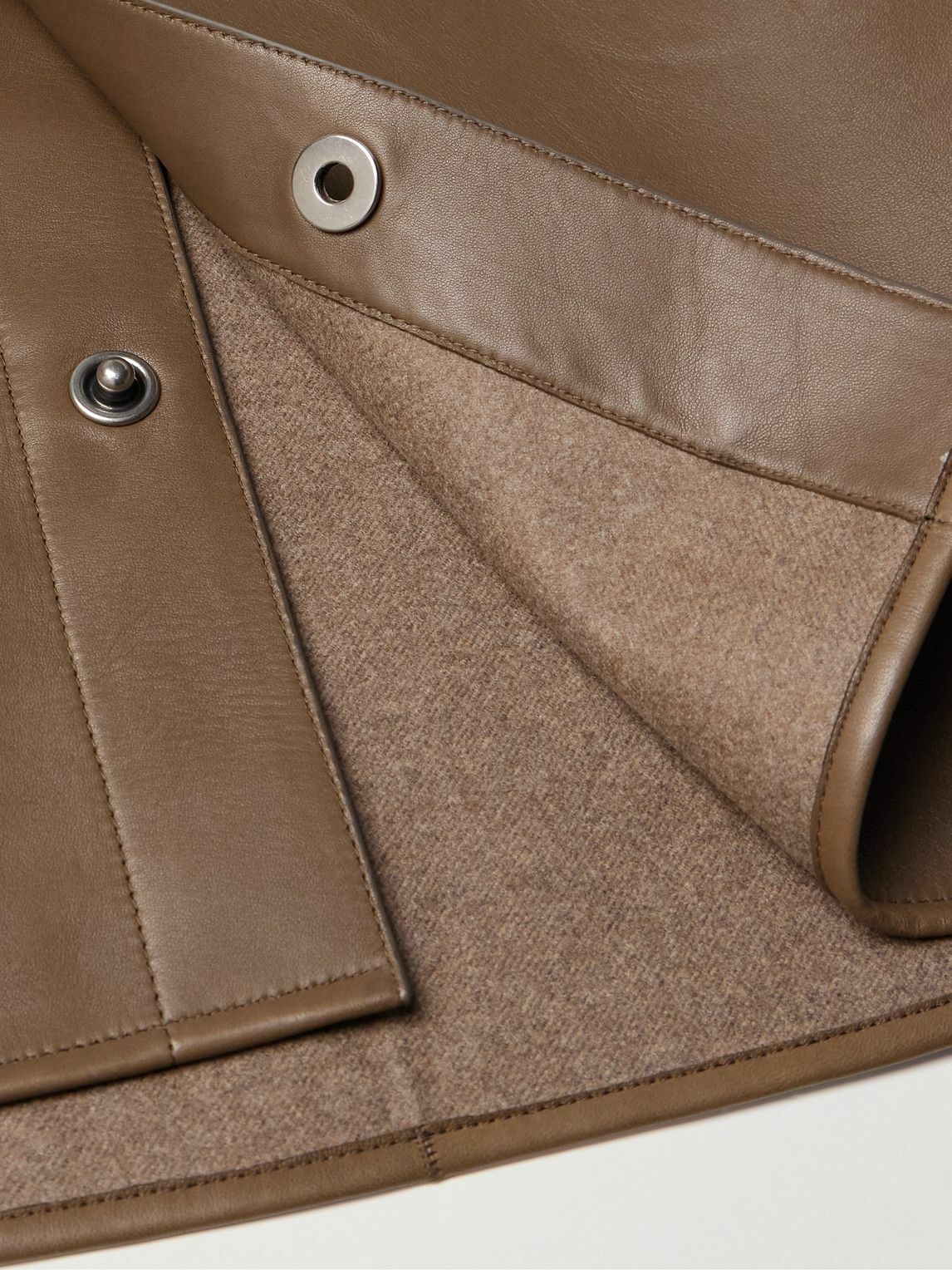 Loro Piana - Baylee Leather Shirt Jacket - Brown