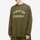 Fear of God ESSENTIALS Men's Long Sleeve Jersey T-Shirt in Military
