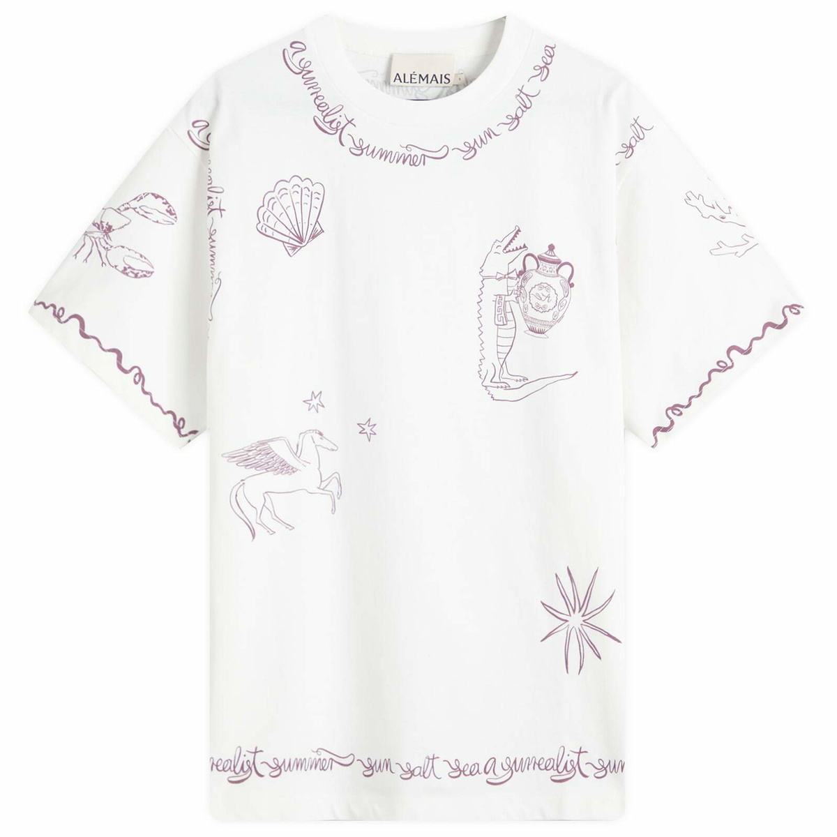 ALMAIS Women's Sammy T-Shirt in Cream ALMAIS