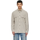 Dries Van Noten Off-White Loose Flannel Shirt