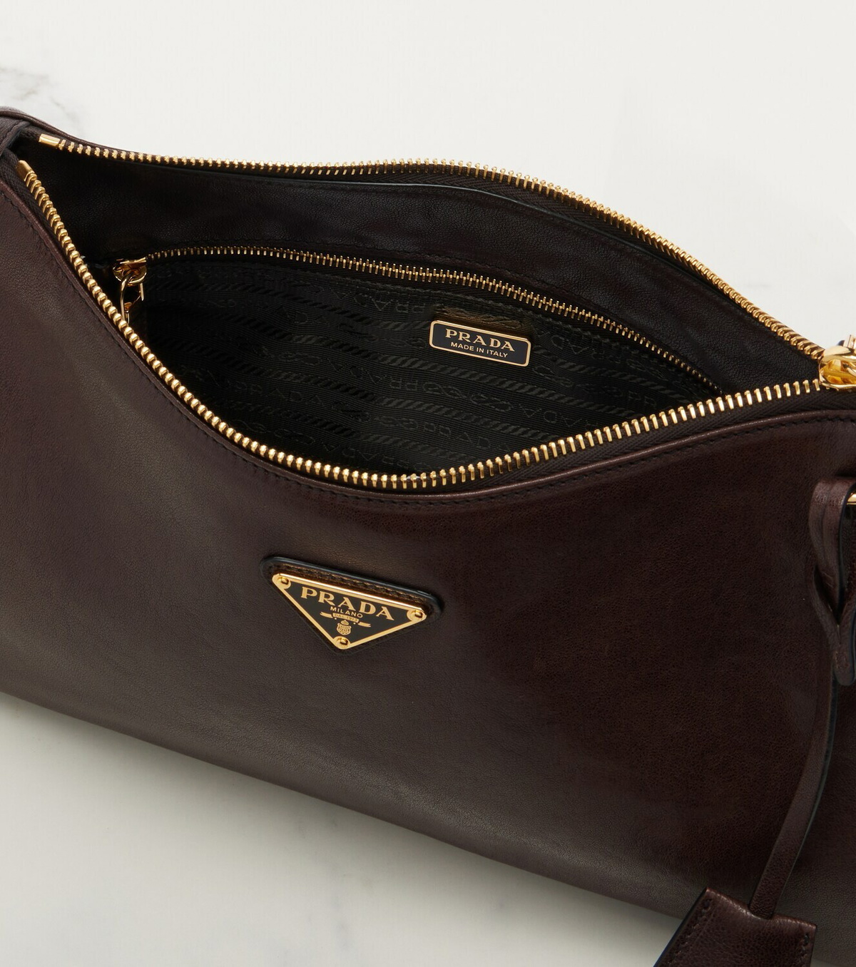 Prada Prada Aimée Large leather shoulder bag