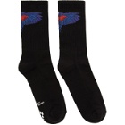 Marcelo Burlon County of Milan Black Wings Short Socks