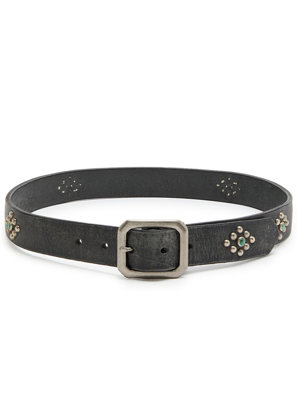 Photo: Cherry Los Angeles Studded Leather Belt Black