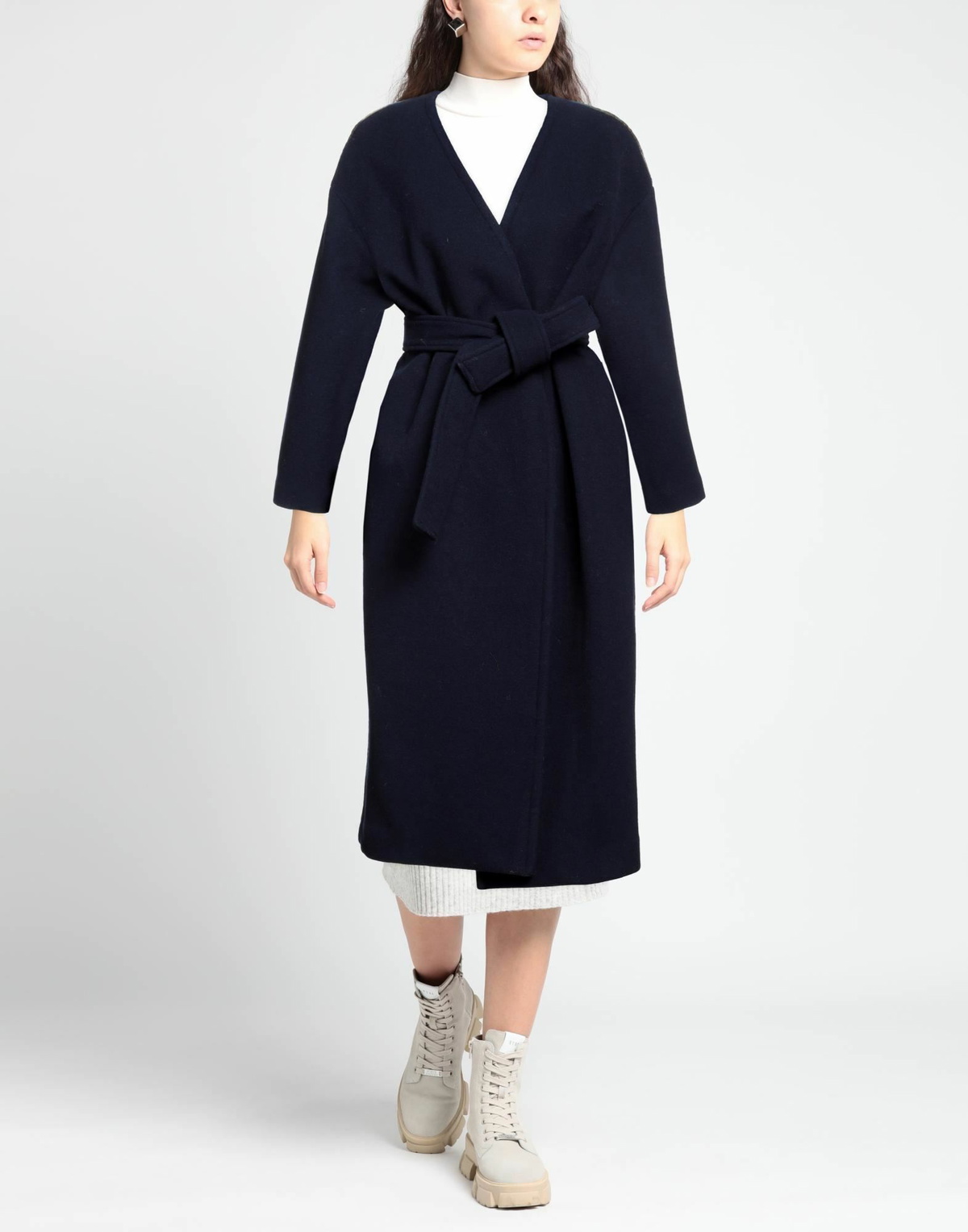 Jucca Womens Coat in Midnight blue