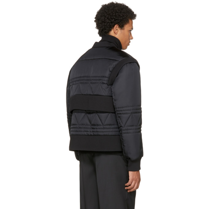 Moncler C Black Down Richie Bomber Jacket