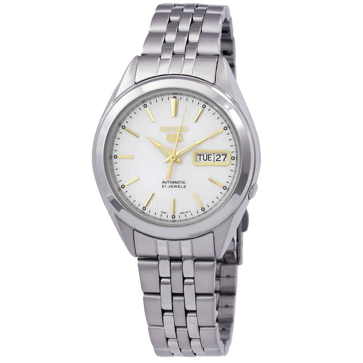 Photo: Seiko Series 5 Automatic Silver Dial Mens Watch SNKL17K1