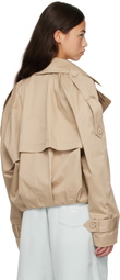 Acne Studios Beige Short Trench Jacket
