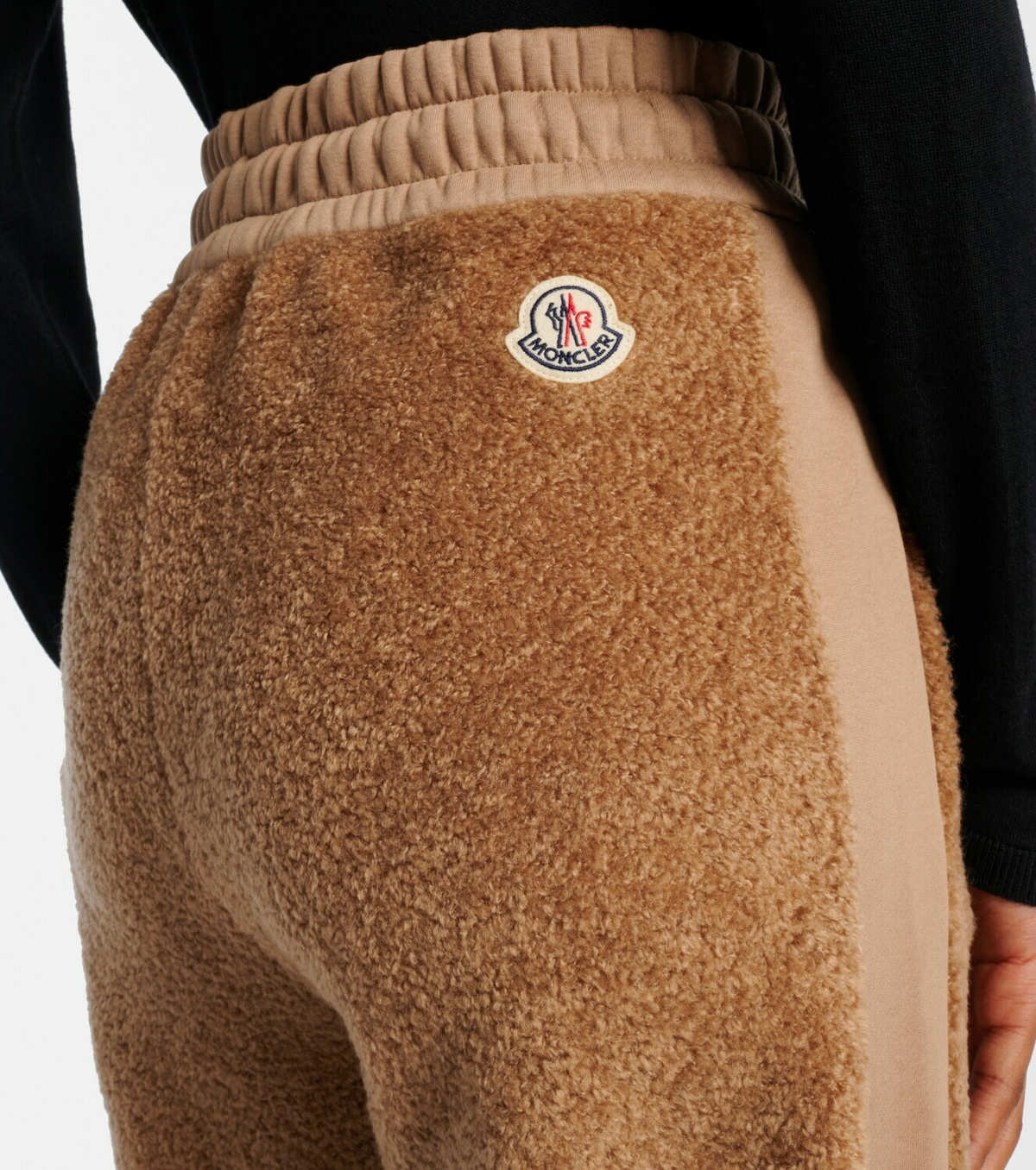Moncler Faux fur sweatpants