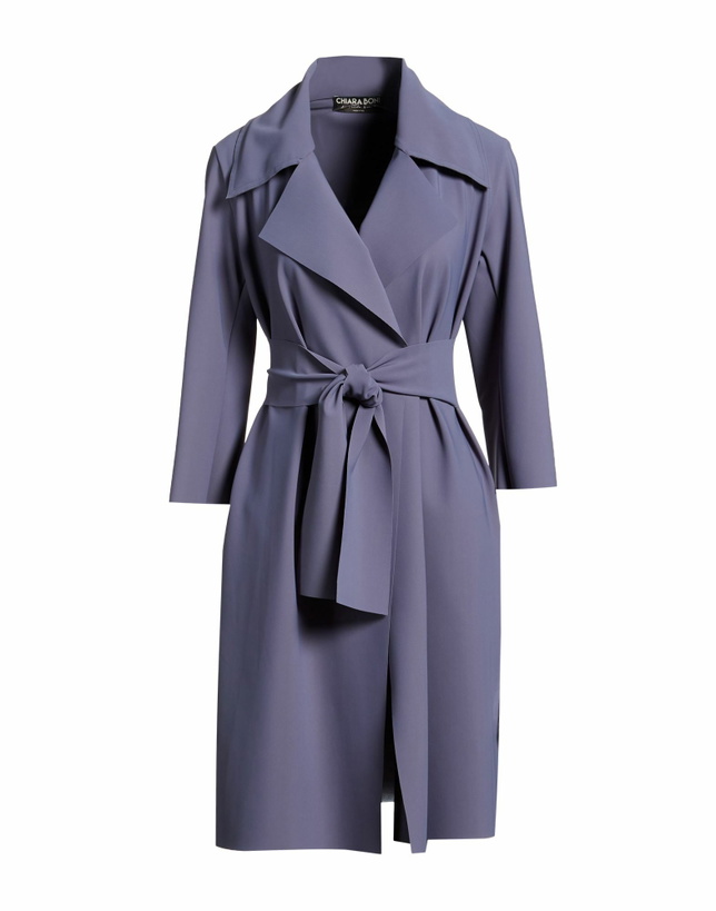 Photo: Chiara Boni La Petite Robe Womens Overcoat & Trench Coat Slate in Blue