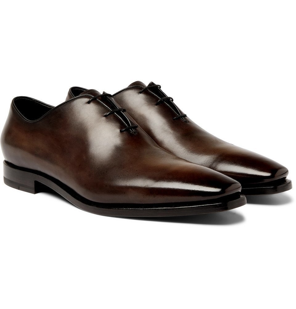 Photo: Berluti - Alessandro Eclair Whole-Cut Leather Oxford Shoes - Men - Brown