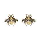 Gucci Gold Bee Motif Earrings