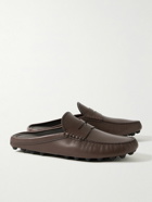 Tod's - Gommino Bubble Leather Mules - Brown