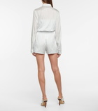 Rta - Edwinna striped silk shorts