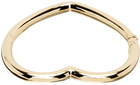 Yvonne Léon Gold Jonc Coeur Lisse Bracelet