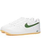 Nike Air Force 1 Low Retro QS Sneakers in White/Green/Yellow