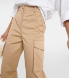 Valentino High-rise wide-leg cargo pants