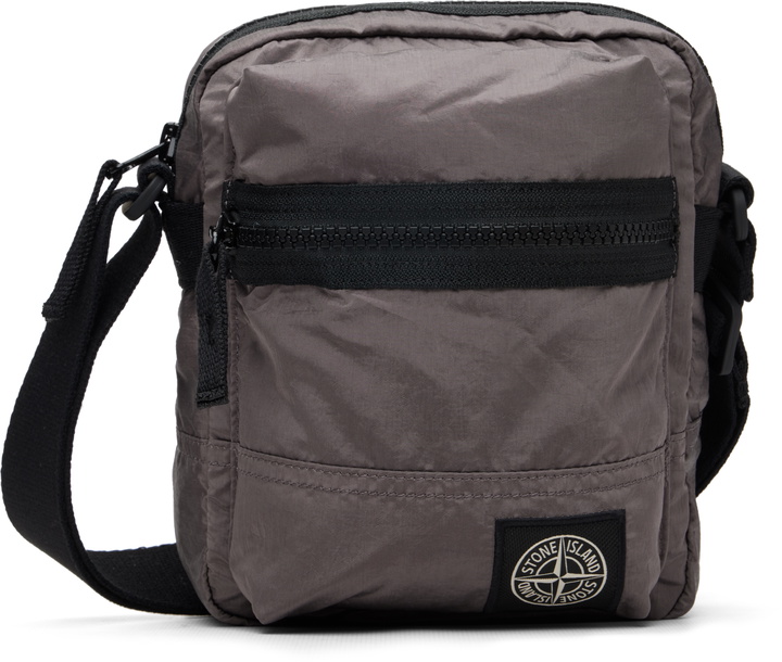 Photo: Stone Island Taupe 9200015 Coated Nylon Metal ECONYL Bag