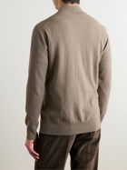 Kingsman - Wade Merino Wool and Cashmere-Blend Half-Zip Sweater - Neutrals
