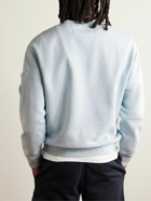 C.P. Company - Logo-Appliquéd Cotton-Jersey Sweatshirt - Blue