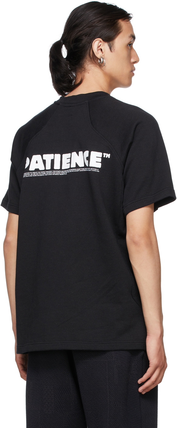 BYBORRE Black Knit 'Patience' T-Shirt BYBORRE