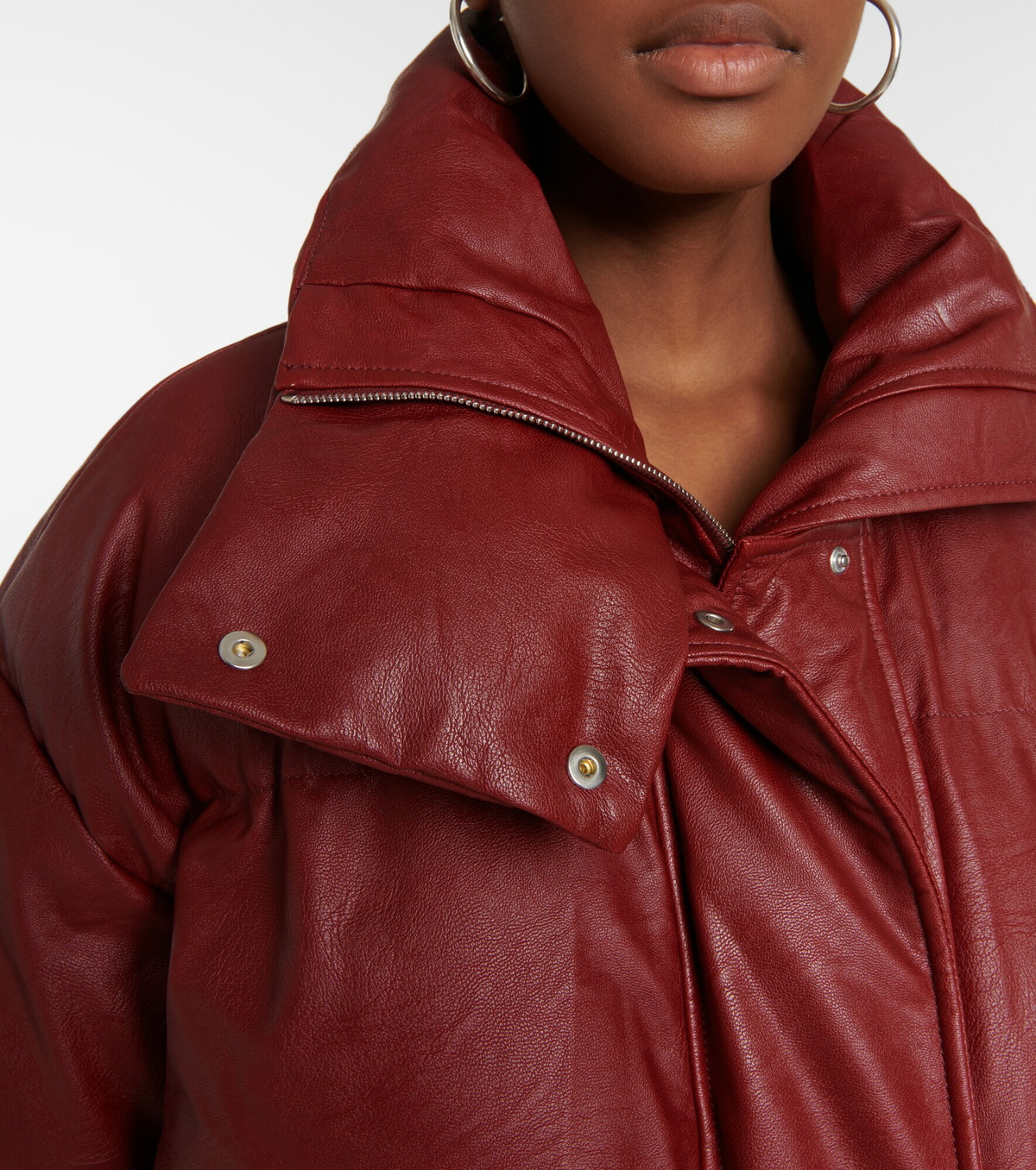 【STELLA MCCARTNEY】BIG Sale★Altermat faux レザーダウンJKT Stella McCartney - Padded faux leather jacket Stella McCartney