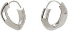Maison Margiela Silver Single Curb Earrings