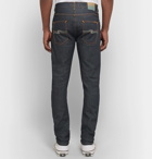 Nudie Jeans - Lean Dean Slim-Fit Organic Denim Jeans - Dark denim