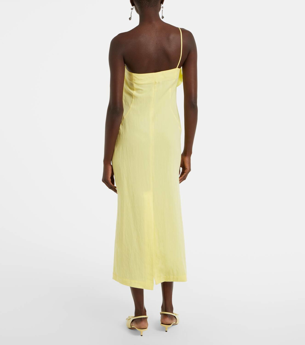 Blumarine Floral embroidered midi dress