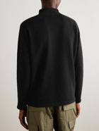 Stone Island - Star Logo-Embroidered Wool-Blend Rollneck Sweater - Black