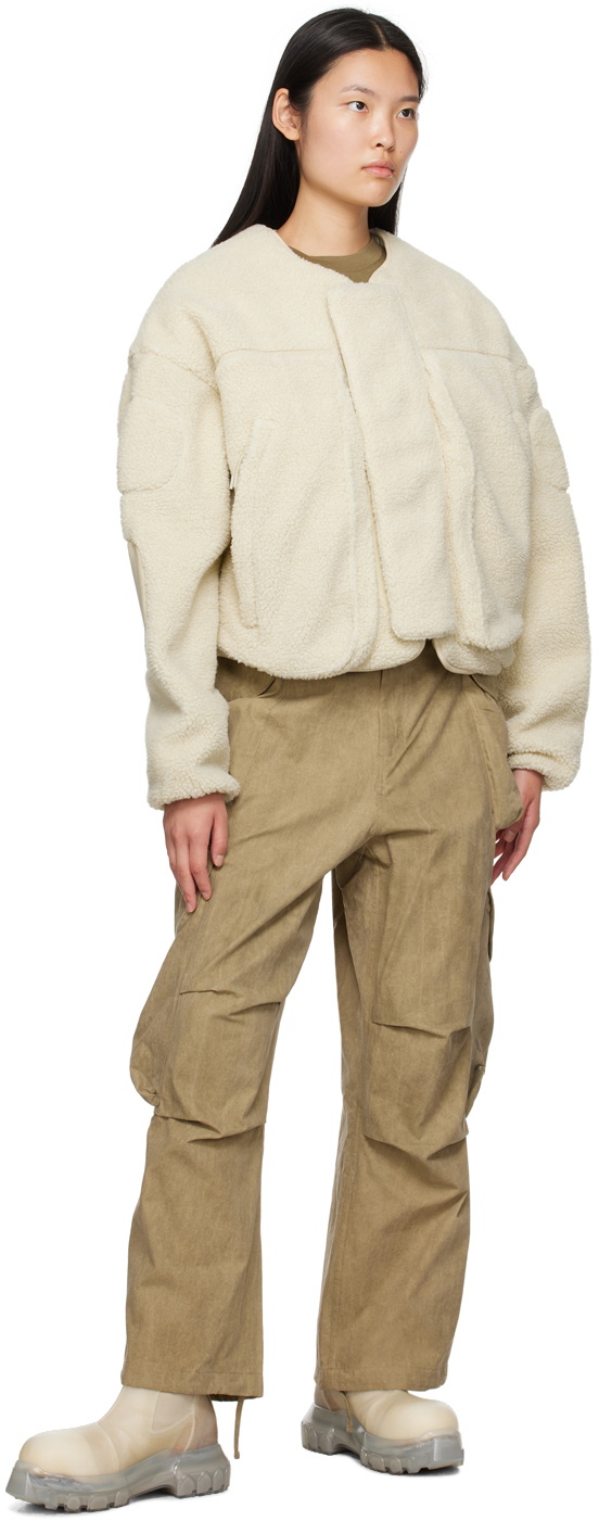Entire Studios Off-White Fluffy Jacket
