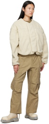 Entire Studios Off-White Fluffy Jacket