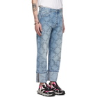 Valentino Blue VLTN Print Jeans