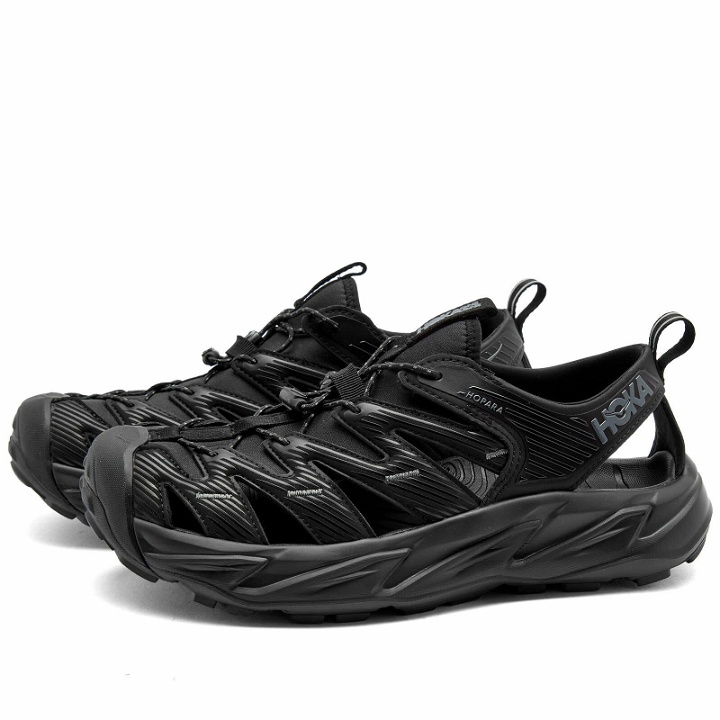 Photo: Hoka One One Men's Hopara Sneakers in Black/Black