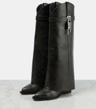 Givenchy Shark Lock Cowboy leather boots