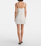 Posse Sky polka-dot balloon minidress